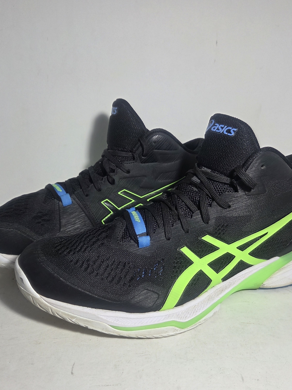 ASICS Sky Elite FF MT 2 Men's Volleyball Shoes | Black & Hazard Green | Size 14